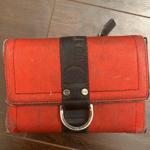 Authentic Christian Dior used logo wallet $410 - Picture 1 of 9